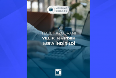 Tecil Faiz Oranı Yıllık %48’den, %39’a İndirildi