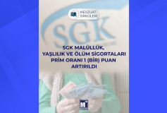 SGK Malullük, Yaşlılık ve Ölüm Sigortaları Prim Oranı 1 (Bir) Puan Artırıldı
