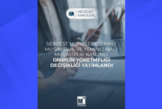Serbest Muhasebeci Mali Müşavirlik ve Yeminli Mali Müşavirlik Kanunu Disiplin Yönetmeliği Değişikliği Yayımlandı