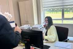 01-07 Mart Muhasebe Haftası kapsamında Çorlu SMMM Odası Yönetim Kurulu Bşk Ayşe EROĞLU ve Yönetim Kurulumuz Çorlu VD Md Sayın İbrahim YILMAZ’ı ve Md Yrd Sayın Özgür SAMĞAR'ı Makamında Ziyaret Ettiler