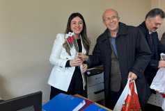 01-07 Mart Muhasebe Haftası kapsamında Çorlu SMMM Odası Yönetim Kurulu Bşk Ayşe EROĞLU ve Yönetim Kurulumuz Çorlu VD Md Sayın İbrahim YILMAZ’ı ve Md Yrd Sayın Özgür SAMĞAR'ı Makamında Ziyaret Ettiler