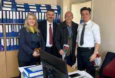 01-07 Mart Muhasebe Haftası kapsamında Çorlu SMMM Odası Yönetim Kurulu Başkanı Ayşe EROĞLU ve Yönetim Kurulumuz Çorlu İhtisas Vergi Dairesi Müdürü Sayın Birol ALTINŞUHA'yı Makamında Ziyaret Ettiler