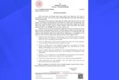 Yıllık İşletme Cetvelini Hk.