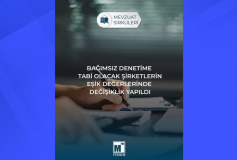 Bağımsız Denetime Tabi Olacak Şirketlerin Eşik Değerlerinde Değişiklik Yapıldı.
