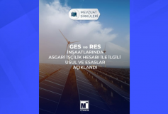 Güneş ve Rüzgar Enerji Santral İnşaatlarında Asgari İşçilik Hesabı İle İlgili Usul ve Esaslar Açıklandı