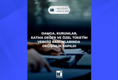 Damga, Kurumlar, Katma Değer ve Özel Tüketim Vergisi Kanunlarında Değişiklik Yapıldı