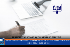 Döviz Girişine Hizmet Eden ve Yabancı Para İle Finanse Edilen Yatırımlara İlişkin Tebliğ Düzenlemesi