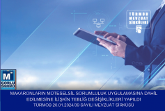 Makaronlarin Müteselsil Sorumluluk Uygulamasina Dahil Edilmesine İlişkin Tebliğ Değişiklikleri Yapildi