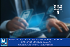 Sanal Veya Fiziki Ortamda Satilan Kart,şifre Ve Kodlarda Kdv Uygulamasi