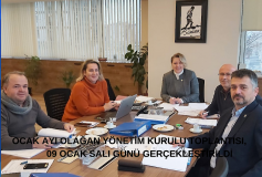 Ocak Ayi Olağan Yönetim Kurulu Toplantisi, 10 Ocak Çarşamba Günü Gerçekleştirildi