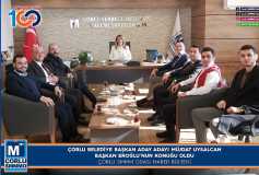 Çorlu Belediye Başkan Aday Adayi Müjdat Uysalcan, Başkan Eroğlu'nun Konuğu Oldu