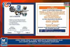 Çorlu Smmm Odasi Ve İşnet İşbirliğiyle Düzenlenecek Olan Luca Eğitim Seminerine, Tüm Üyelerimiz Davetlidir!