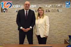 Çorlu Belediye Başkan Aday Adayi Emre Köprülü, Başkan Eroğlu'nu Makaminda Ziyaret Etti