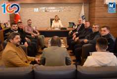 Çorlu Belediye Başkan Aday Adayi Emre Köprülü, Başkan Eroğlu'nu Makaminda Ziyaret Etti