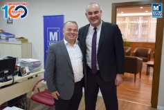 Çorlu Belediye Başkan Aday Adayi Emre Köprülü, Başkan Eroğlu'nu Makaminda Ziyaret Etti