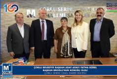 Çorlu Belediye Başkan Aday Adayi Fatma Gürel, Başkan Eroğlu'nun Konuğu Oldu