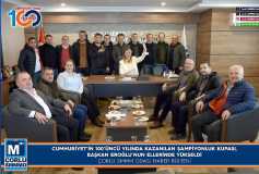 Cumhuriyet'in 100'üncü Yilinda Kazanilan Şampiyonluk Kupasi, Başkan Eroğlu'nun Ellerinde Yükseldi