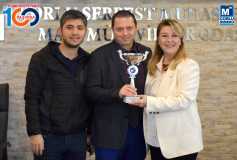 Cumhuriyet'in 100'üncü Yilinda Kazanilan Şampiyonluk Kupasi, Başkan Eroğlu'nun Ellerinde Yükseldi