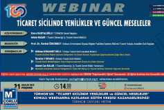 Türmob' Un Ticaret Sicilinde Yenilikler Ve Güncel Meseleler Konulu Webinar