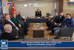 Çorlu Belediye Başkan Aday Adayi Yildiray Arici, Eroğlu'nu Makaminda Ziyaret Etti