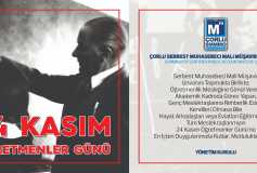 24 Kasim Öğretmenler Günü'nüzü En İçten Duygularimizla Kutlar, Mutluluklar Dileriz