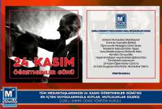 24 Kasim Öğretmenler Günü'nüzü En İçten Duygularimizla Kutlar, Mutluluklar Dileriz