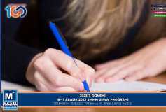 2023/3 Dönemi, 16-17 Aralık 2023 Smmm Sınav Programı