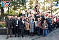 Çorlu Smmm Odasi, Ata'mizin Aramizdan Ayrilişinin 85'inci Yil Dönümü Dolayisiyla Düzenlenen Çelenk Sunma Törenine Katildi