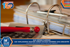 Bazi Deprem İllerinde Sgk Yapilandirma Başvuru Süresi 31.10.2023 Tarihinde Sona Erecektir