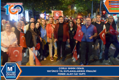 Çorlu Smmm Odasi, 100'üncü Yil Kutlamalarinin Finalini Fener Alayi İle Yapti