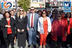 Çorlu Smmm Odasi, Cumhuriyet'imizin 100'üncü Yili Dolayisiyla Düzenlenen Çelenk Sunma Törenine Katildi