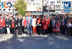 Çorlu Smmm Odasi, Cumhuriyet'imizin 100'üncü Yili Dolayisiyla Düzenlenen Çelenk Sunma Törenine Katildi