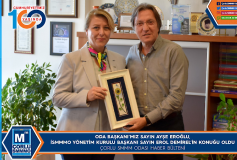 Oda Başkani'miz Sayin Ayşe Eroğlu, İsmmmo Yönetim Kurulu Başkani Sayin Erol Demirel'in Konuğu Oldu