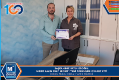 Başkanimiz Sayin Eroğlu, Üyemiz Smmm Sayin Fuat Erdem'i Yeni Adresinde Ziyaret Etti