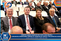 Yönetim Kurulu Başkani'miz Sayin Ayşe Eroğlu, Ankara'da Düzenlenen Türmob 94'üncü Başkanlar Kurulu Toplantisi'na Katildi