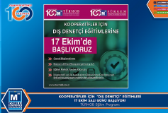 Kooperatifler İçin ''diş Denetçi'' Eğitimleri 17 Ekim De Başliyor...