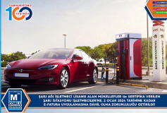 Şarj Aği İşletmeci Lisansi Alan Mükellefler İle Sertifika Verilen Şarj İstasyonu İşletmecilerine 2 Ocak 2024 Tarihine Kadar E-Fatura Uygulamasina Dahil Olma Zorunluluğu Getirildi