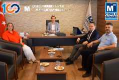 Çorlu Sgm Müdürü'müz Sayin Bülent Bozatli, Yönetim Kurulu Başkani'miz Sayin Ayşe Eroğlu'nu Ziyaret Etti