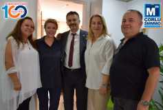 Elia Güzellik Merkezi'nin Açiliş Kurdelesini, Halef Selef Başkanlar Birlikte Kestiler