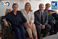 Elia Güzellik Merkezi'nin Açiliş Kurdelesini, Halef Selef Başkanlar Birlikte Kestiler