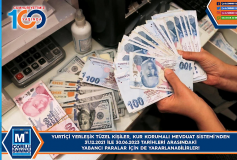 Yurtiçi Yerleşik Tüzel Kişiler Kur Korumalı Mevduat Sisteminden 31.12.2021 İle 30.06.2023 Tarihleri Arasındaki Yabancı Paralar İçin De Yararlanabilirler