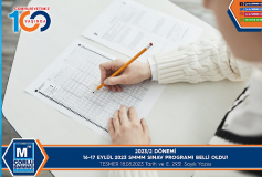 2023/2 Dönemi, 16-17 Eylül 2023 Smmm Sınav Programı