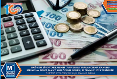 Bağ-Kur Sigortalılarının 7440 Sayılı Yapılandırma Kanunu Birinci Ve İkinci Taksit Son Ödeme Süresi 31.07.2023 Tarihidir