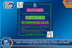 7440 Sayili Kanun Kapsami Ödemeler