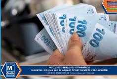 01/07/2023-31/12/2023 Döneminde Sigortalı Başına 500 Tl Asgari Ücret Desteği Verilecektir