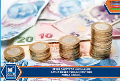 Resmi Gazete'de Yayimlandi! Katma Değer Vergisinde Artişa Gidildi...
