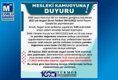 Türmob, Meslek Mensuplarinin Asgari Ücretlerinin Yüzde 35 Oraninda Artirilmasini Talep Etti!