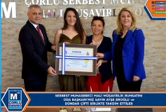 Smmm Ruhsatini, Oda Başkani'miz Sayin Ayşe Eroğlu Ve Dündar Çifti Birlikte Takdim Ettiler