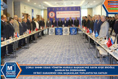 Başkan Eroğlu, Samsun'da Düzenlenen 55'inci Karadeniz Oda Başkanlari Toplantisi'na Katildi
