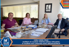 Çorlu Smmm Odasi Haziran Ayi Olağan Yönetim Kurulu Toplantisi, Çarşamba Günü Gerçekleştirildi